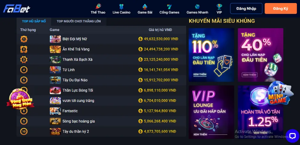 Giao diện người dùng thân thiện của ứng dụng 32win1
